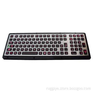 Small IP65 dustproof and waterproof panel mount keyboard wi